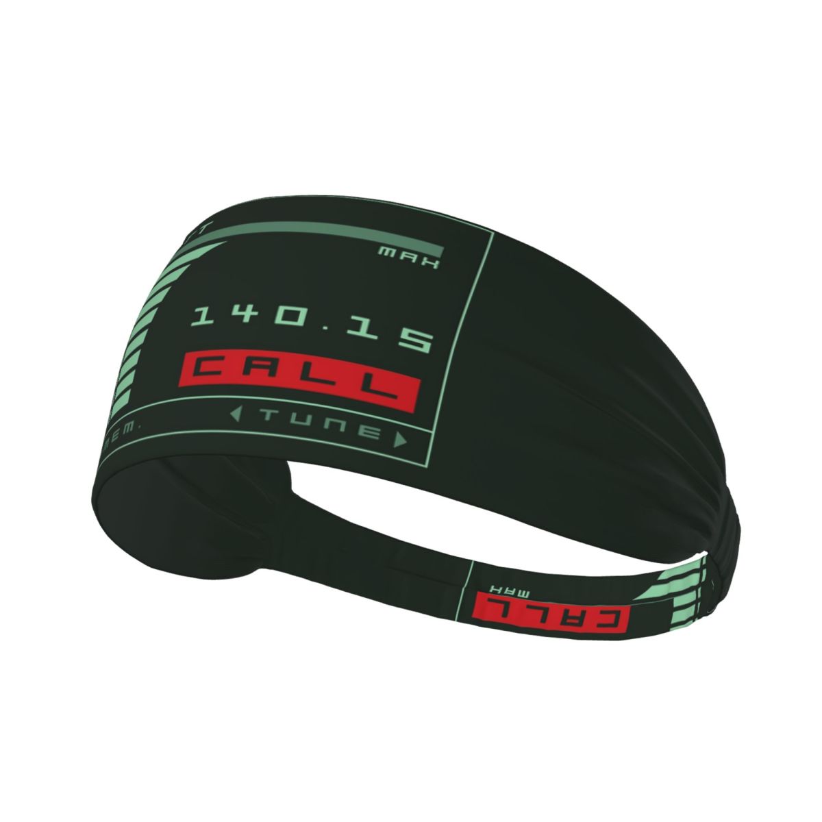 Running Gear Headband - شاشة ميتال جير الصلبة الترميز مستوحاة