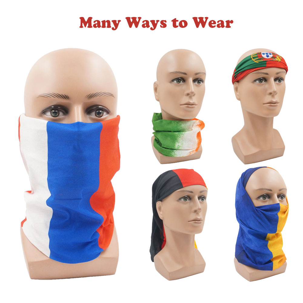 Running Gear Headband - البلدان الأوروبية الوجه والرقبة الجراب العلم