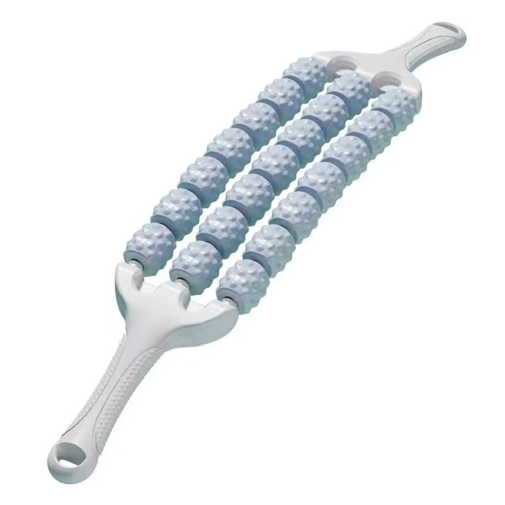 Muscle Roller Stick - عصا تدليك يوجا محمولة بثلاثة صفوف،