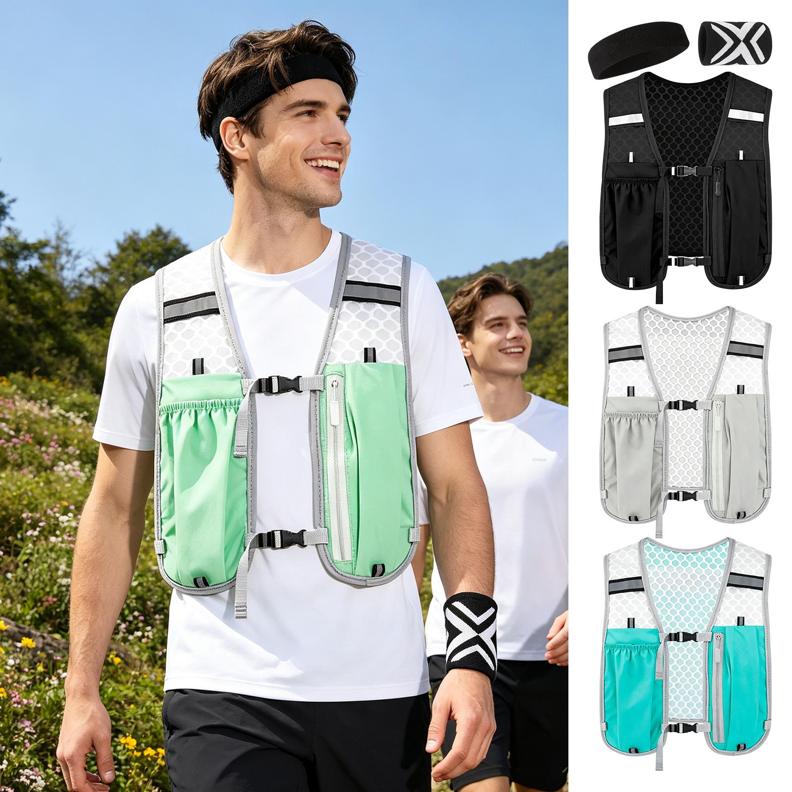 سترة رياضية للجري الليلي مع عص - مراجعة Running Gear Headband وسعره