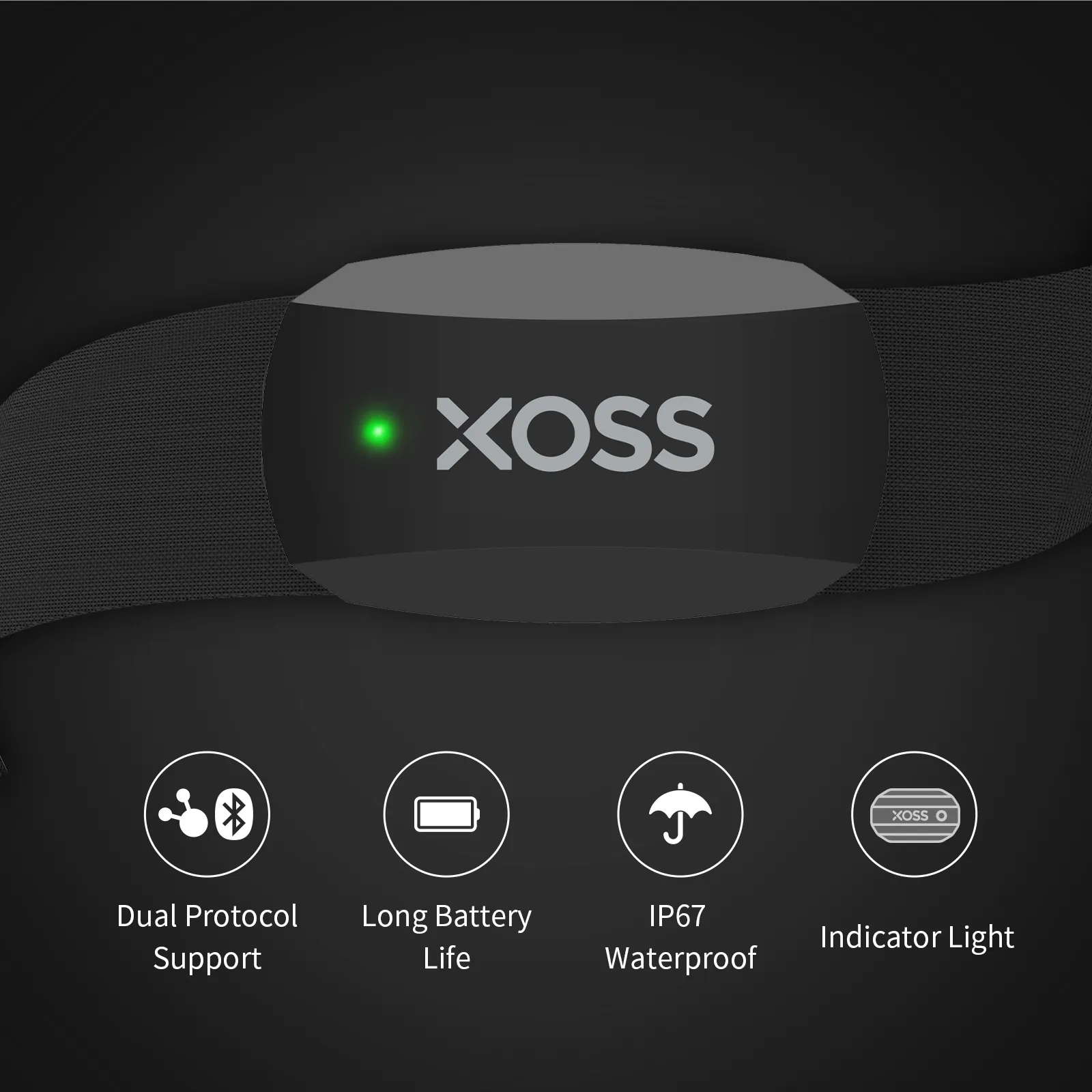 XOSS X2 المشي لمسافات طويلة ور - مراجعة Heart Rate Strap Chest وسعره