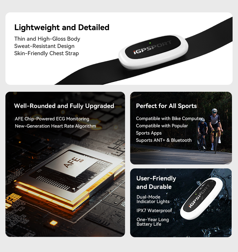 IGPSPORT HR50 مراقب معدل ضربات - مراجعة Heart Rate Strap Chest وسعره