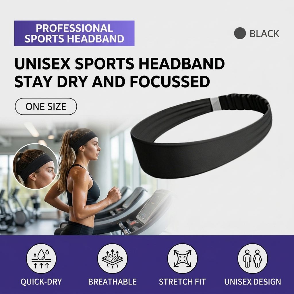 عصابة رأس رياضية قابلة للتنفس، - مراجعة Running Gear Headband وسعره