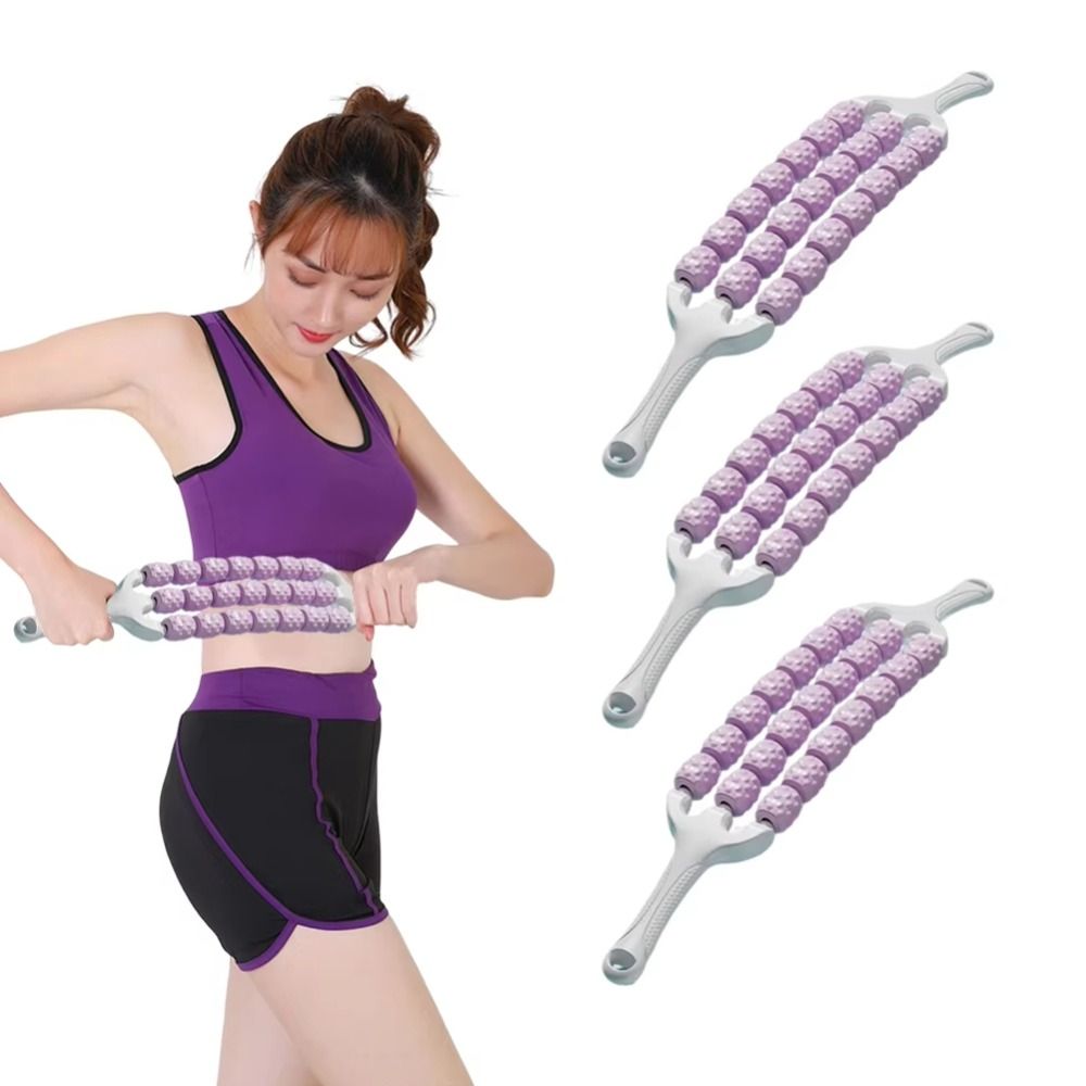 عصا تدليك يوجا محمولة بثلاثة ص - مراجعة Muscle Roller Stick وسعره