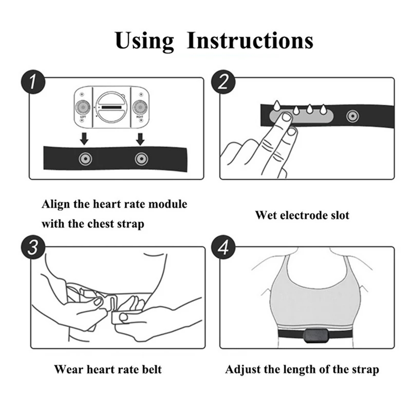 1/2 قطعة من حزام الصدر لمراقبة - مراجعة Heart Rate Strap Chest وسعره